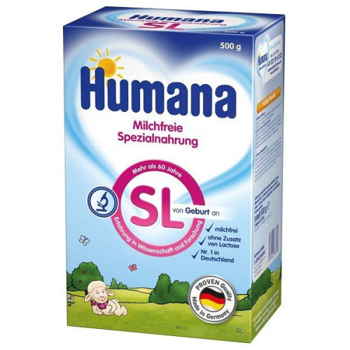 Humana Sl Dairy-free Dietary Food for Special Medical Purposes from 0+ Months 1.1 lb (500 g)