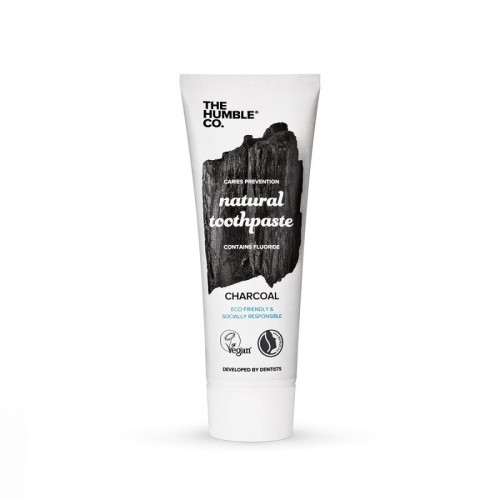 The Humble Co. Natural Toothpaste Charcoal Toothpaste for Adults with Activated Charcoal 2.54 fl oz (75 ml)