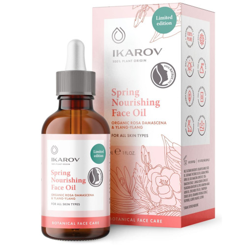 Ikarov Deeply Nourishing Spring Face Oil for All Skin Types 1.01 fl oz (30 ml)