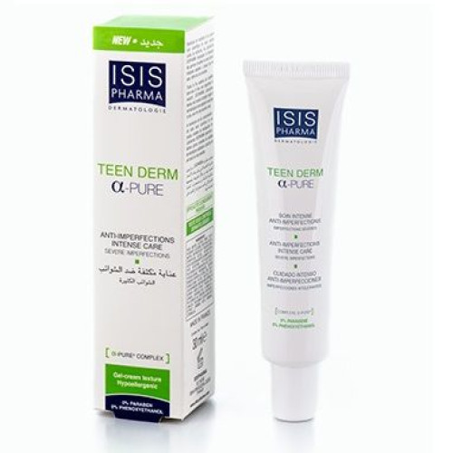 Isis Pharma Teen Derm Intensive Soothing Gel-Cream for Facial Imperfections 1.01 fl oz (30 ml)