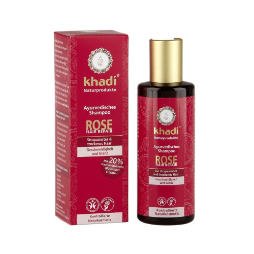 Khadi Organic Restorative Hair Shampoo with Rose 7.1 fl oz (210 ml)