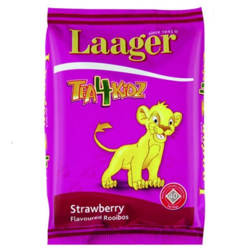 Laager Tea4Kidz Children's Rooibos Tea with Strawberry Flavor 40 Filter Bags