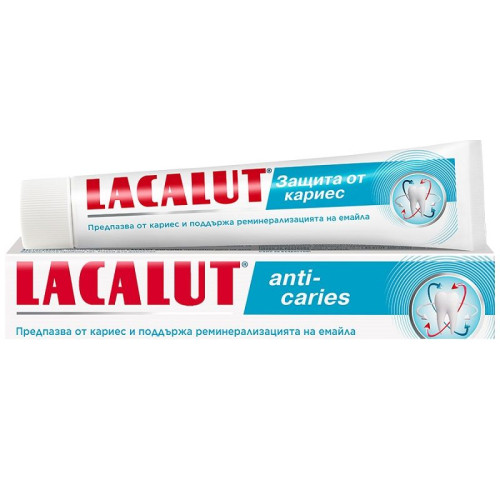 Lacalut Anti-Caries Toothpaste for Cleaning Teeth and Protecting Against Cavities 2.54 fl oz (75 ml)