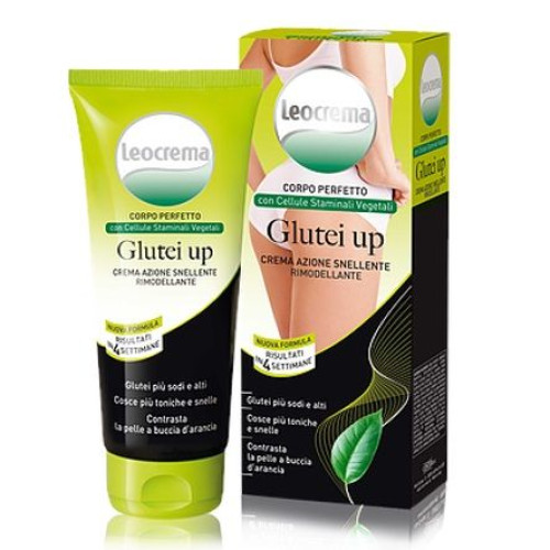 Leocrema Glutei Up Shaping Cream for Hips and Thighs with Plant Stem Cells 6.76 fl oz (200 ml)