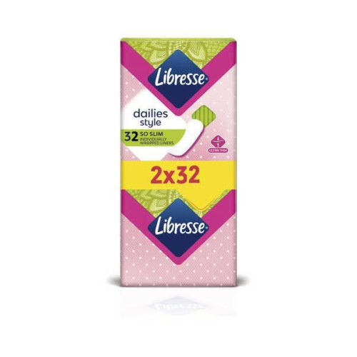 Libresse Daily Style Daily Sanitary Pads Duo 64 pcs