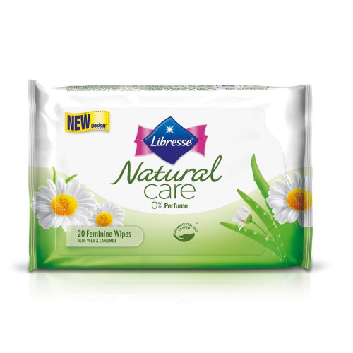 Libresse Natural Care Natural Wet Wipes for the Intimate Area 20 pcs