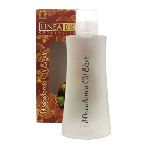 Linea Bio Crystalline Macadamia Oil and Elexir Hair Serum with Macadamia Oil for Severely Damaged Hair 3.38 fl oz (100 ml)