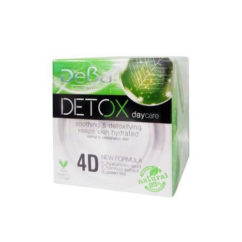 Deva Detox Soothing and Detoxifying Day Cream 4D Hyaluronic ACID 1.69 fl oz (50 ml)