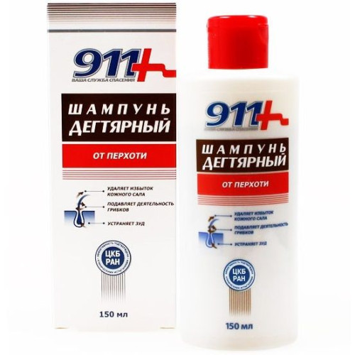 911 Katranen Hair Shampoo for Removing Unwanted Dandruff 5.07 fl oz (150 ml)