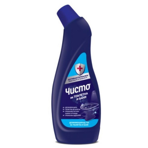 Chisto Cleaning and Disinfecting Gel for Toilets and Bathrooms Antibacterial 23.67 fl oz (700 ml)