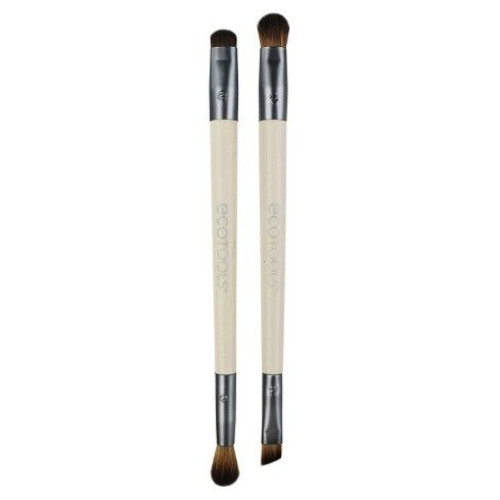 Ecotools Double Eye Shadow Brushes with Bamboo Handles 2 pcs