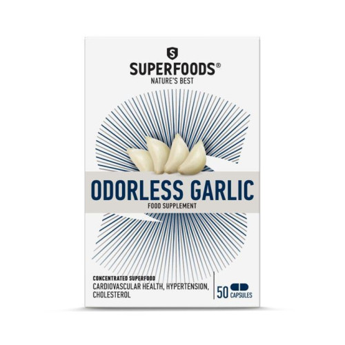 Superfoods Odorless Garlic for Strong Immunity 50 Capsules