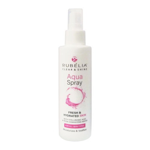 Rubelia Clear and Shine Face Spray with Rose Water and Hyaluronic Acid 5.07 fl oz (150 ml)