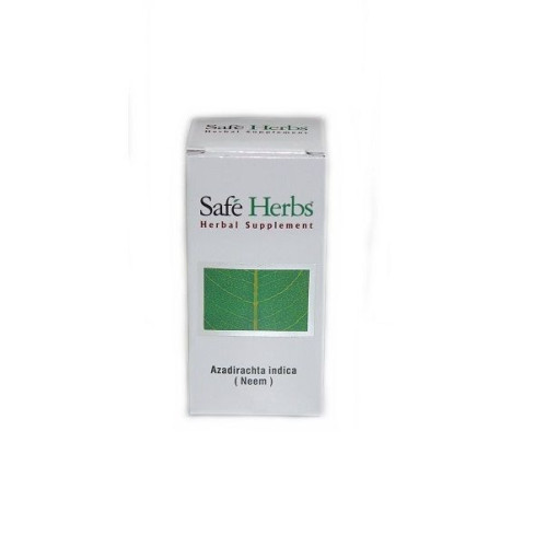 Safe Herbs Neem for Beautiful Skin Hair and Nails 60 Capsules