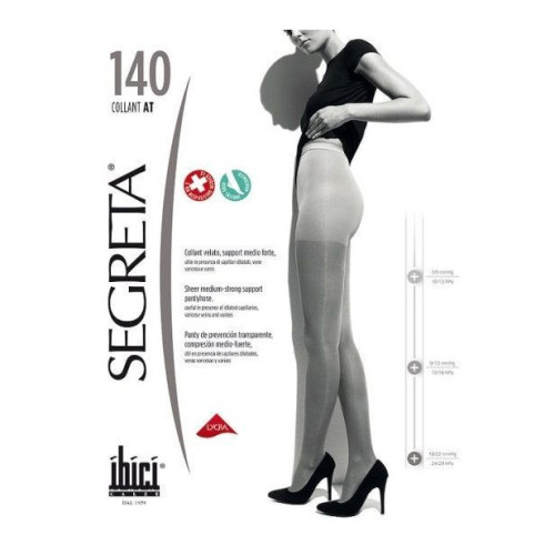 Segreta Collant at 140 Women's Tights with Medium Compression Color Chamois Size 5 1 pc