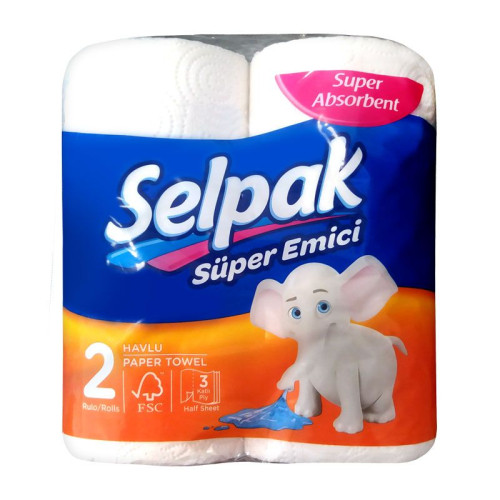 Selpak Super Absorbent Household Rolls 2 pcs