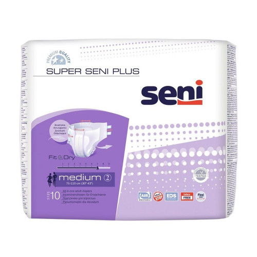 Seni Super Seni Plus Universal Adult Diapers Size M 10 pcs