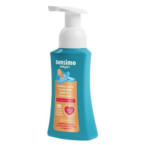 Sensimo Baby Washable Foam for Baby Bottles and Pacifiers 10.14 fl oz (300 ml)