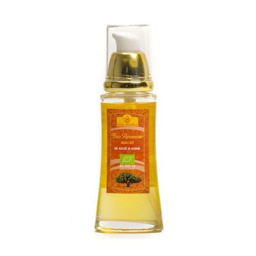 Organic Bio Argan Oil for Hair and Skin with Pump 1.69 fl oz (50 ml)