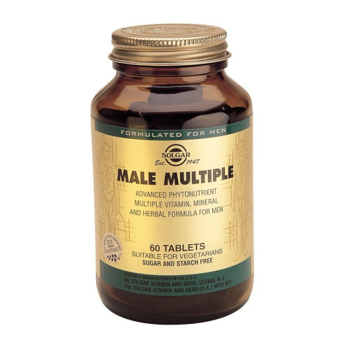 Solgar Male Multiple Multivitamin Complex for Men 60 Tablets