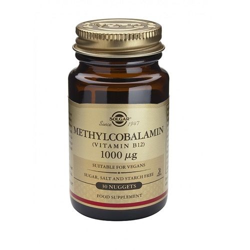 Solgar Methylcobalamin Vitamin B12 for Tone and Energy 1000mg 30 Tablets