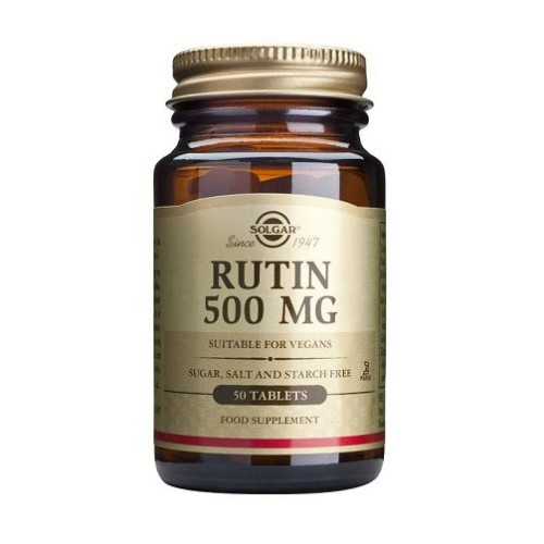 Solgar Rutin for Pain from Hemorrhoids and Varicose Veins 500 mg 50 Capsules