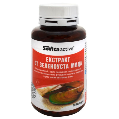 SoVita Green-Lipped Mussel Extract + Vitamins 180 Capsules