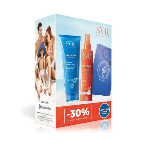 SVR Sun Secure Promo Set Sunscreen Spray SPF 30+ for Body and After-Sun Lotion