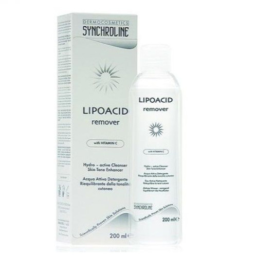 Synchroline Lipoacid Cleansing and Degreasing Lotion for Face and Skin with Vitamin C 6.76 fl oz (200 ml)