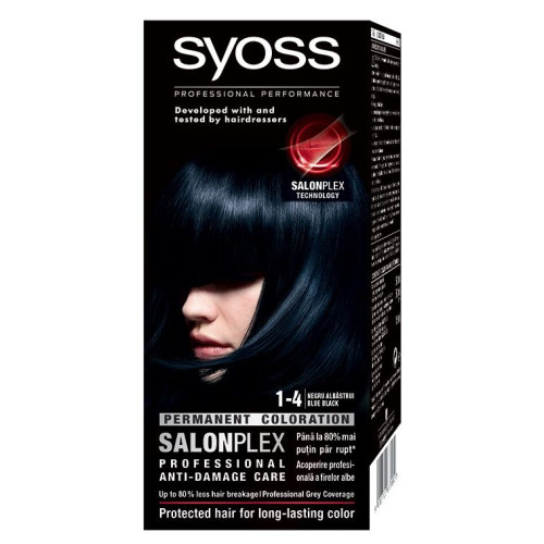 Syoss Professional Performance 2-in-1 Hair Dye 1-4 Blue Black