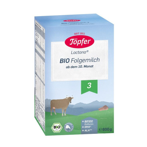 Topfer Lactana Bio 3 Organic Transition Milk for Infants from 10+ Months 1.32 lb (600 g)