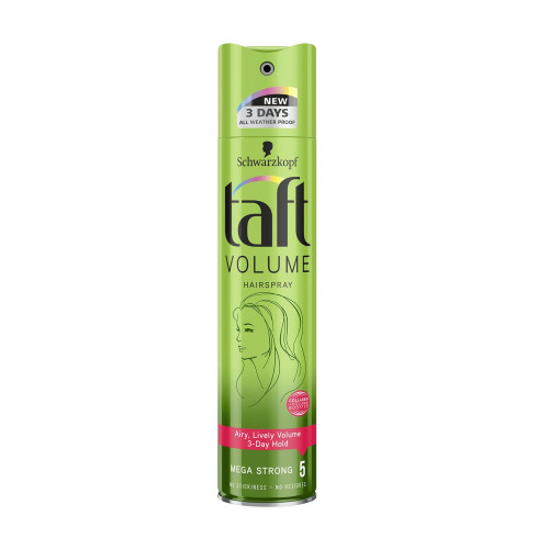 Taft Volume Hair Spray for Mega Strong Hold and Volume 8.45 fl oz (250 ml)