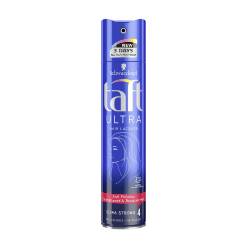 Taft Ultra Hair Spray for Ultra Strong 24-Hour Hold 8.45 fl oz (250 ml)