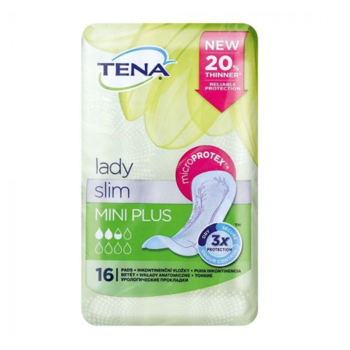 Tena Lady Slim Mini Plus Urological Pads for Women 16 pcs