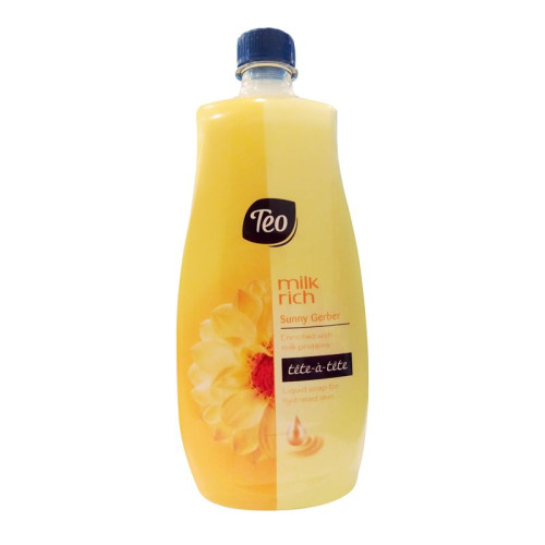 Teo Milk Rich Sunny Gerber Moisturizing Liquid Soap with Glycerin and Gerber Scent - Refill 27.05 fl oz (800 ml)