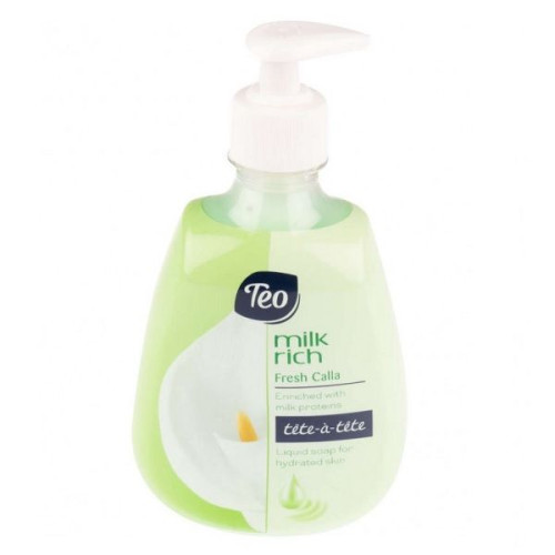 Teo Milk Rich Fresh Calla Moisturizing Liquid Soap with Glycerin and Calla Scent 13.53 fl oz (400 ml)