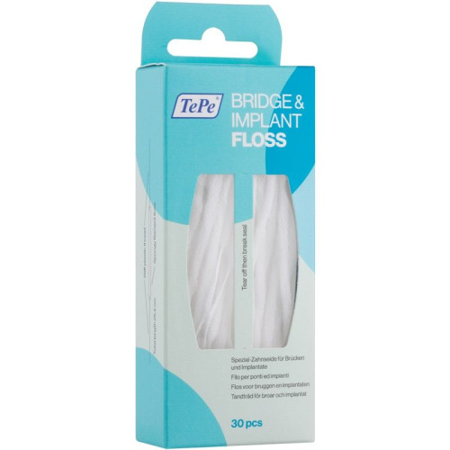 Tepe Bridge and Implant Floss Dental Floss for Cleaning Implants