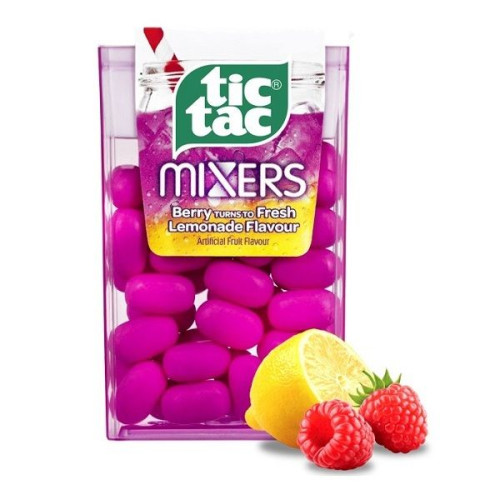 Tic Tac Mixers Berry and Lemonade Fresh Raspberry and Lemon Candies 0.63 oz (18 g)