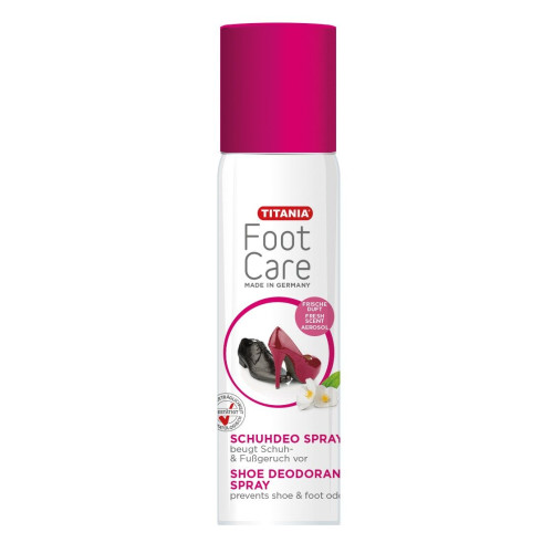 Titania Foot Care Deodorizing Spray for Shoes Against Unpleasant Odors 6.76 fl oz (200 ml)