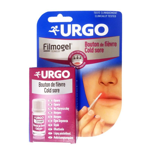 Urgo Filmogel Cold Scor for Herpes with Itching Burning and Pain 0.1 fl oz (3 ml)