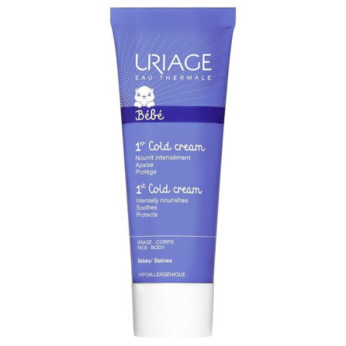 Uriage Baby Cold Nourishing Baby Cream for Face and Body Against Wind Hard Water and Cold 2.54 fl oz (75 ml)