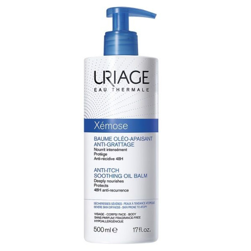 Uriage Xemose Soothing and Hydrating Balm-Oil for Very Dry Skin 16.91 fl oz (500 ml)