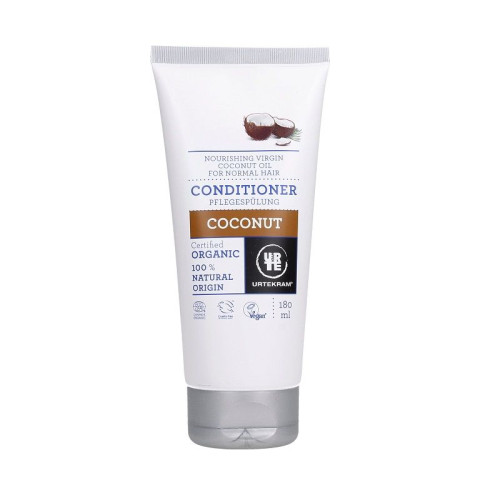 Urtekram Organic Coconut Oil Conditioner for All Hair Types 6.09 fl oz (180 ml)