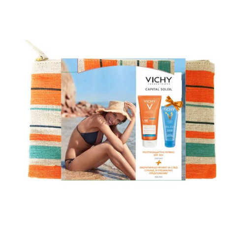 Vichy Capital Soleil Multi-Protection Milk Spray SPF 50+ and After-Sun Milk