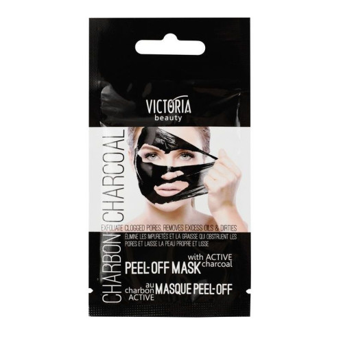 Victoria Peel Off Cleansing Face Mask with Activated Charcoal 0.34 fl oz (10 ml)