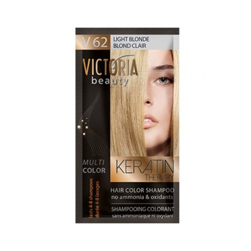 Victoria Multi Color Hair Color Shampoo Color V62 Mlight Blonde 1.35 fl oz (40 ml)
