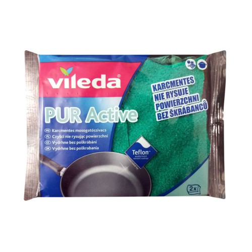 Vileda Pur Active Household Sponge for Teflon 2 pcs