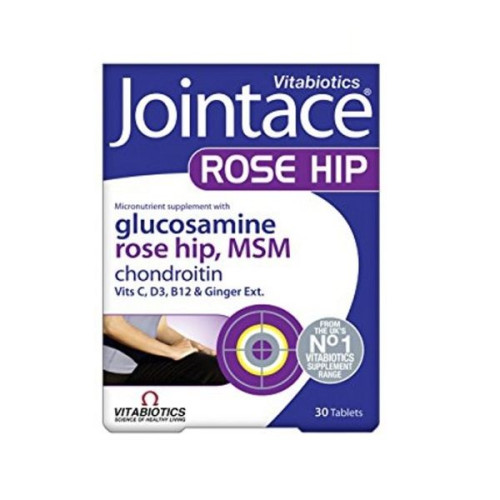 Vitabiotics Jointace Rosehip MSM with Glucosamine + Chondroitin to Support Joints and Cartilage 30 Tablets