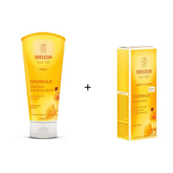 Weleda Baby Calendula Promo Set for Babies 2-in-1 Shower Gel and Shampoo + Diaper Rash Cream