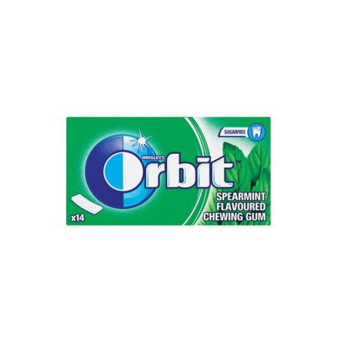 Orbit Spearmint Mint Flavor Refreshing Chewing Gum 14 Strips